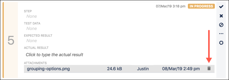 The 'Delete' button The 'Delete' button