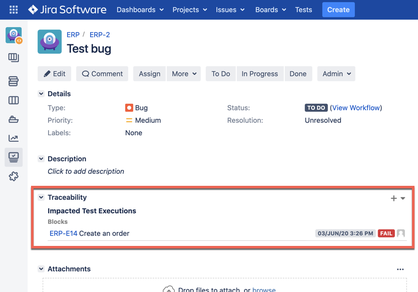 The linked test case The linked test case