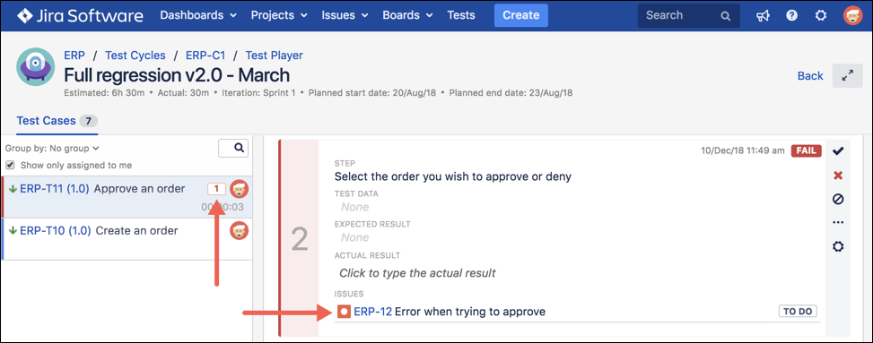 The linked defect The linked defect
