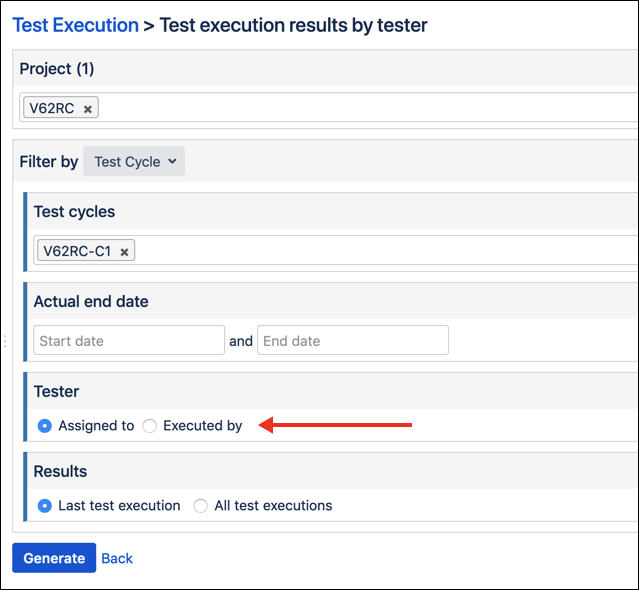 The filter by tester The filter by tester