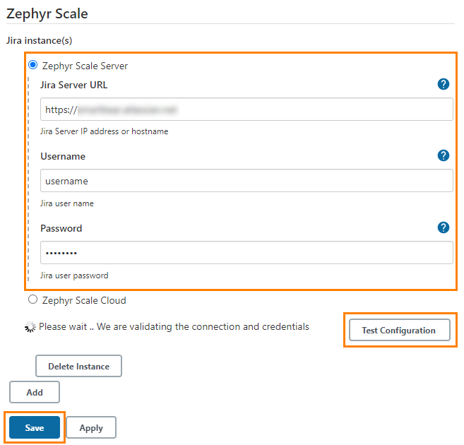 Zephyr Scale plugin settings Zephyr Scale plugin settings