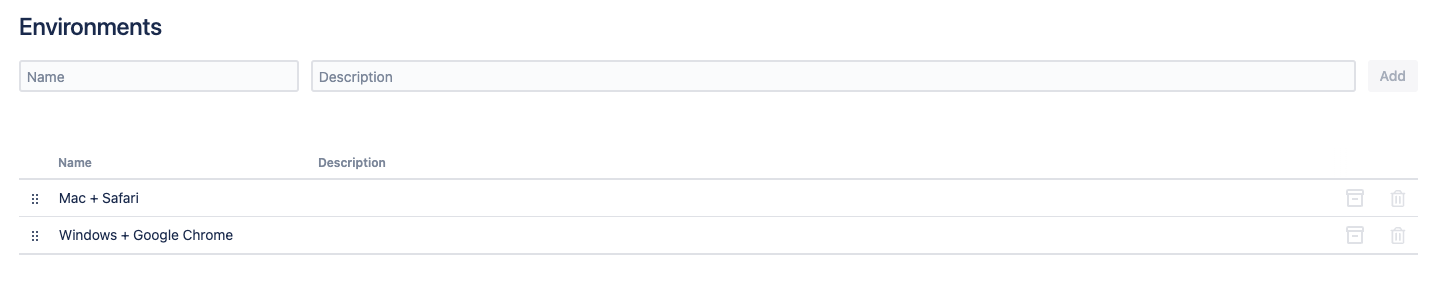 Configuration page Configuration page