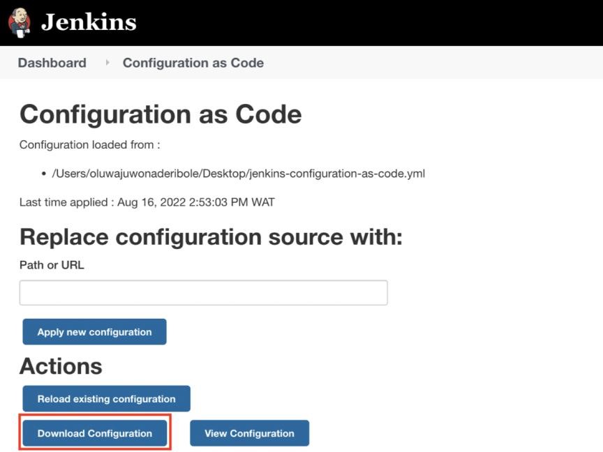 Download Configuration Download Configuration