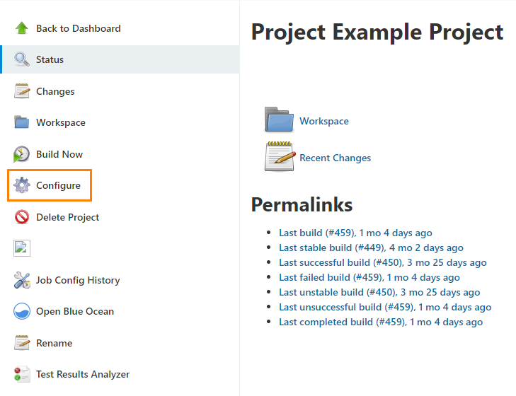 Configure project Configure project