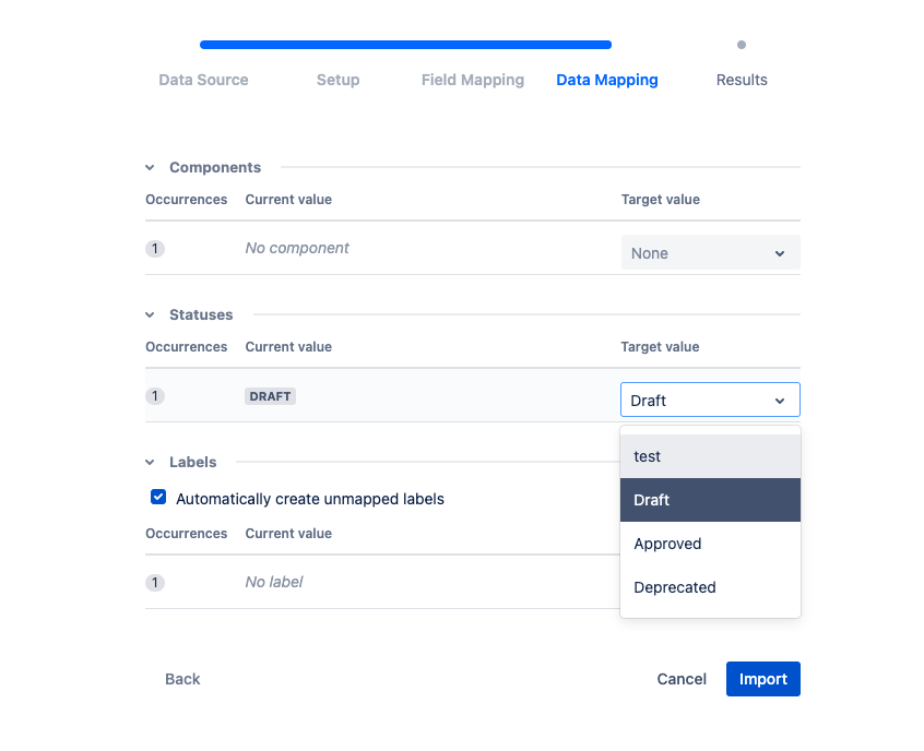 Data mapping stage Data mapping stage