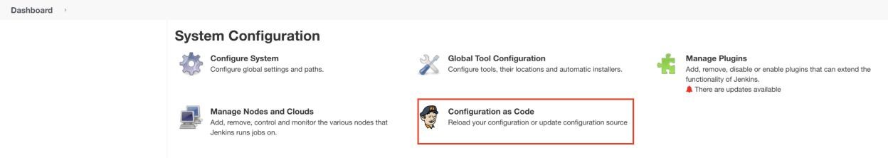 Configuraton as Code Configuraton as Code